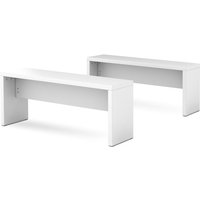 Sitzbank für Besprechungstisch, Länge 1.180 mm, weiß, 2 Stk/VE von Hammerbacher