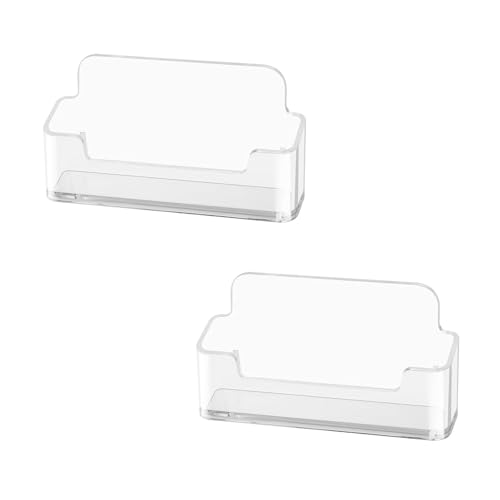 2pcs Acryl Visitenkarten Stand Desktop Organisatoren Speicher Fallname Display Für Office Card von Zeiwohndc