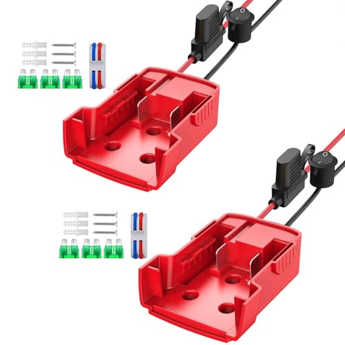 2pieces Industrial Battery Adapter 18 V Ausgang Mit 12AWG Drahtverzögerungsklemmen Für 18 V Batterie Upgrades Stromradwandler von Zeiwohndc