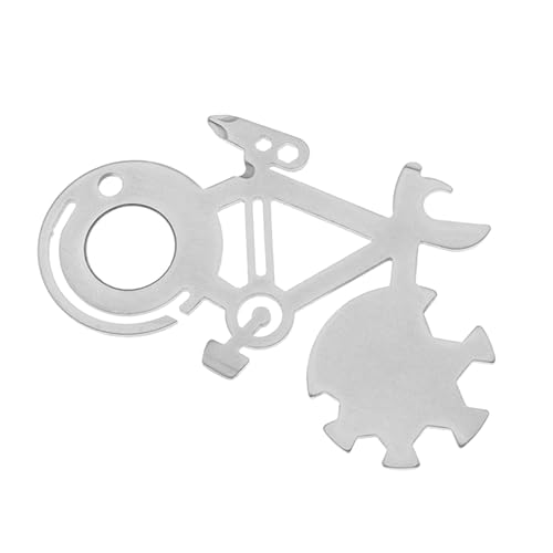 Fahrradform 10-in-1 Multitool Schraubenschlüsselflaschenöffner Tragbarer Radfahren Für Campinghausreparaturen Für Männer Dad Outdoor Survival Gear Multitool von Zeiwohndc