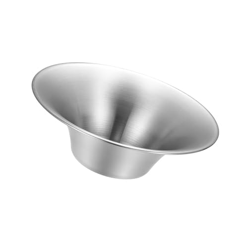 Küchenmischung Salat Schüssel Nudeln Töpfe Obst Tablett Metall Suppe Schüssel Edelstahl Dessertschalen Lebensmittelbehälter Dauerfreie Stähle Dessertschalen von Zeiwohndc