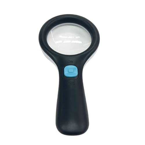 Praktisches Lupeglas Mit Eingebautem 3 LED Licht 10x Zoom Für Senior Book Reading Kids Beobachtung Lesenhilfe Mit Folienschalter von Zeiwohndc
