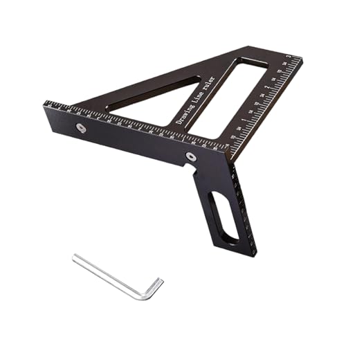 Professionelles Aluminium Multiangle Schreibschreiber Werkzeug Layout Layout Genauigkeitsmarkierung Für Schreinerbauprojekte Aluminium Dreiecks Herrscher Schreibschreiber von Zeiwohndc