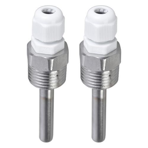 Set Mit 2 Tauchhülsen Aus Edelstahl Schutzrohre 8 X 50 Mm Mit 1/2-Zoll Gewinde Für Wasserdichte Temperatursensoren Set Mit 2 Tauchhülsen Aus Edelstahl Schutzrohre 8 X 50 Mm Mit 1/2-Zoll Gewinde Für Wasserdichte Temperatursensoren von Zeiwohndc