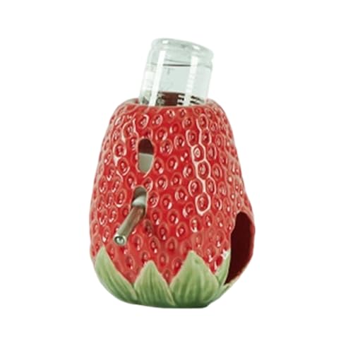Zeiwohndc Tierwasserspender Mit Hideaways Design Keramikkau Widerstandsfutter Für Hamster Käfig Dekoration Keramik Hamster Flasche von Zeiwohndc
