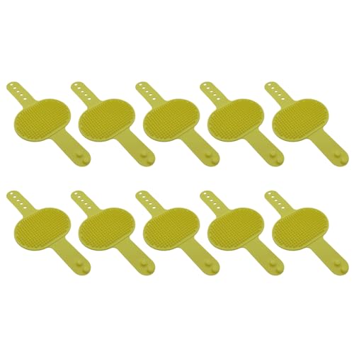 Zeiwohndc 10 Pieces Verstellbare Haustierpfeiler Bürstenset Abnehmbares Haarsammler Für Katzen Möbel Montierbares Werkzeug Gummi Katzen Pinsel Zum Losen Entfernen von Zeiwohndc