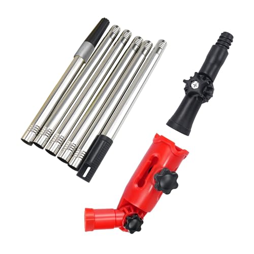 Zeiwohndc Ausleitbare 5 57 Fuß Dachrinnenreinigungskits Rotatable Winkeladapter Für Außenwartungsrinnenreinigungsmittel Für Blätter Geeignet von Zeiwohndc