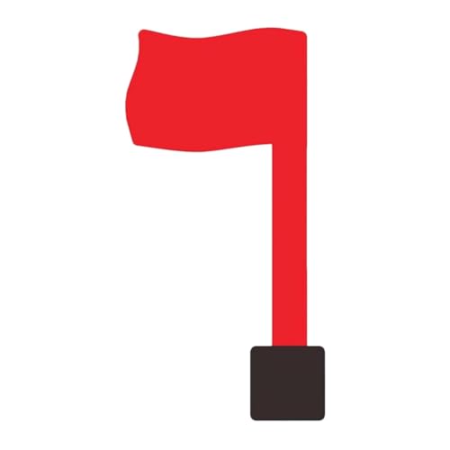 Zeiwohndc Außenpostschachtel Flag Ersatz Beinhaltet Doppelseitige Klebrige Pads Für Plastik Metallholzflächen Einfacher Installation Red Mailbox Flag Austausch von Zeiwohndc