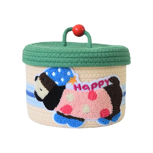 Zeiwohndc Kinder Baumwoll Cartoon Storage Box Multifunktionale Organisatoren Für Spielzeug Und Schulversorgung Sicheres Design Easy Clean Holder Kinderschule Angebote Organisatoren von Zeiwohndc