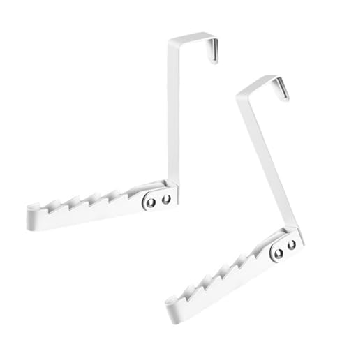 Zeiwohndc Kleidung Mantel Hanging Haken Schlafzimmer Robe Haken Klappbare Türmontage Badezimmer Handtuchkleiderbügel Küche Schlafzimmer Zubehör Klappende Kleidung Kleiderbügel von Zeiwohndc