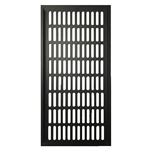 Lüftungsgitter Aus Aluminiumlegierung, 200 Mm Breit, Atmungsaktives Netz, Rechteckig, for Kleiderschrank, Lüftungsgitter, Schuhschrank, Schrank, Kühlung Und Belüftung (Size : Black 200x400 mm) von Zelbuck