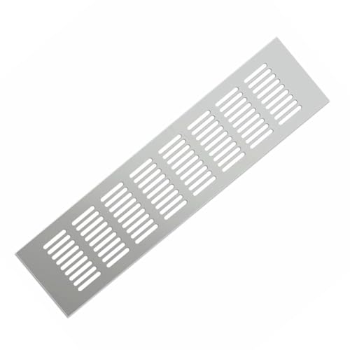 Lüftungsgitter Aus Aluminiumlegierung, Lüftungsschlitze for Die Kühlung Und Belüftung Von Schuhschränken, 200 Mm Breit (Size : Silver 200x350 mm) von Zelbuck