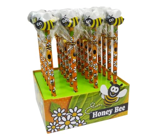 Bienen Bleistift 24 Stück Basis Gastgeschenke DIY Kommunion Taufe Geburt von Zelda Bomboniere