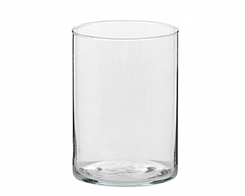 Zylinder aus klarem Glas, Durchmesser 10 cm, Höhe 30 cm von Zelda Bomboniere