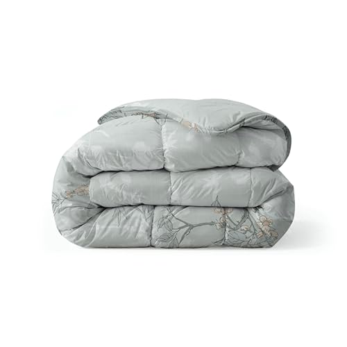 Zelesta Royalbed Bettdecke 4 Jahreszeiten - Bettwäsche winterdecke und Sommer-Bettdecke warm Duvet - Waschbare bettdecke ohne Bezug - Anti-Allergene Steppdecke (Aqua Forest, 200x200cm (L)) von Zelesta