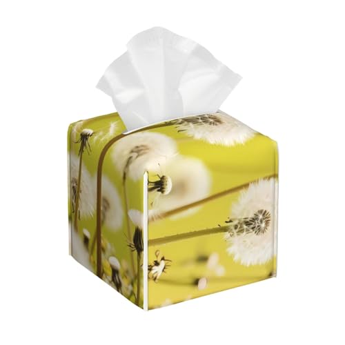Pusteblume grün Taschentuchbox Abdeckung Würfel Taschentuchbox Abdeckung Leder dekorativer Organizer für Badezimmer Auto Büro Pusteblume grün Taschentuchbox Abdeckung Würfel Taschentuchbox Abdeckung Leder dekorativer Organizer für Badezimmer Auto Büro von Zelinge