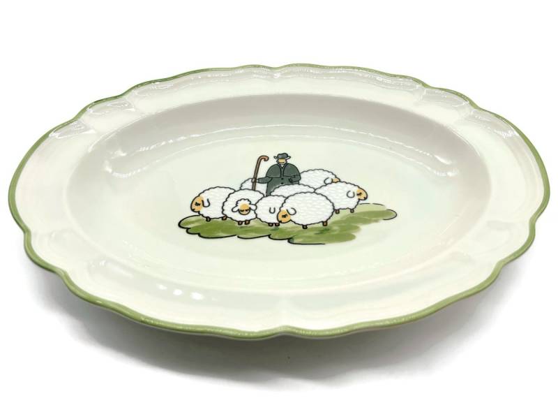 Zeller Keramik Tafelservice Platte oval 28 cm, Keramik von Zeller Keramik