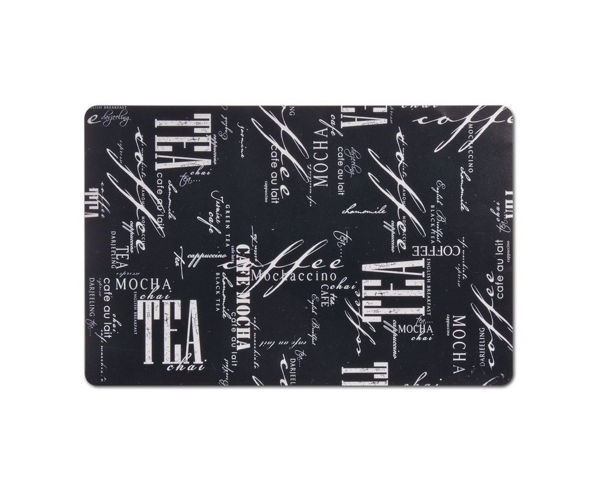 Zeller Present Platzset Coffee&Tea, (1-St), Kunststoff, schwarz, 43,5 x 28,5 cm (1 Stück) von Zeller Present