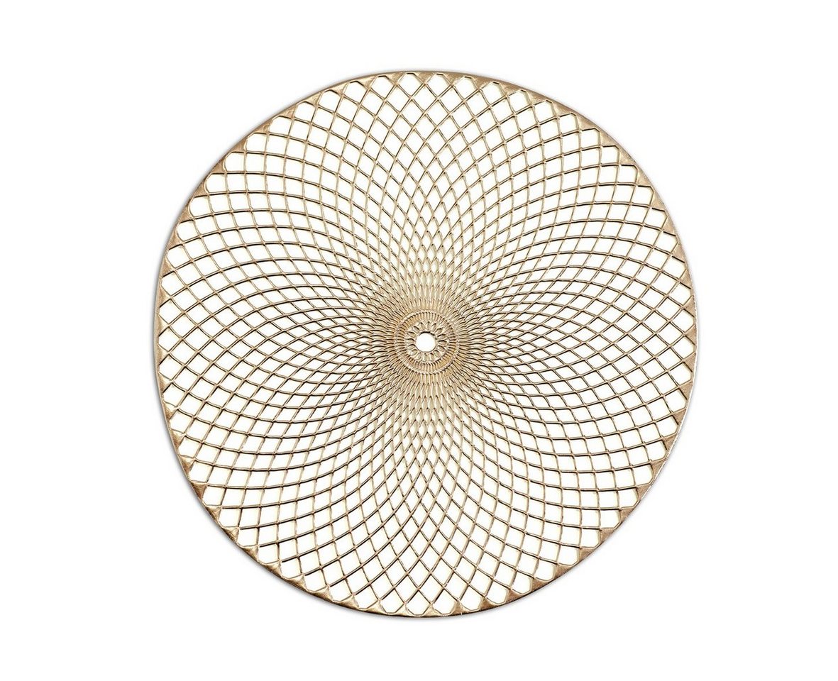Platzset, Mandala, Zeller Present, (1-St), Kunststoff, gold, Ø38 cm (1 Stück) von Zeller Present