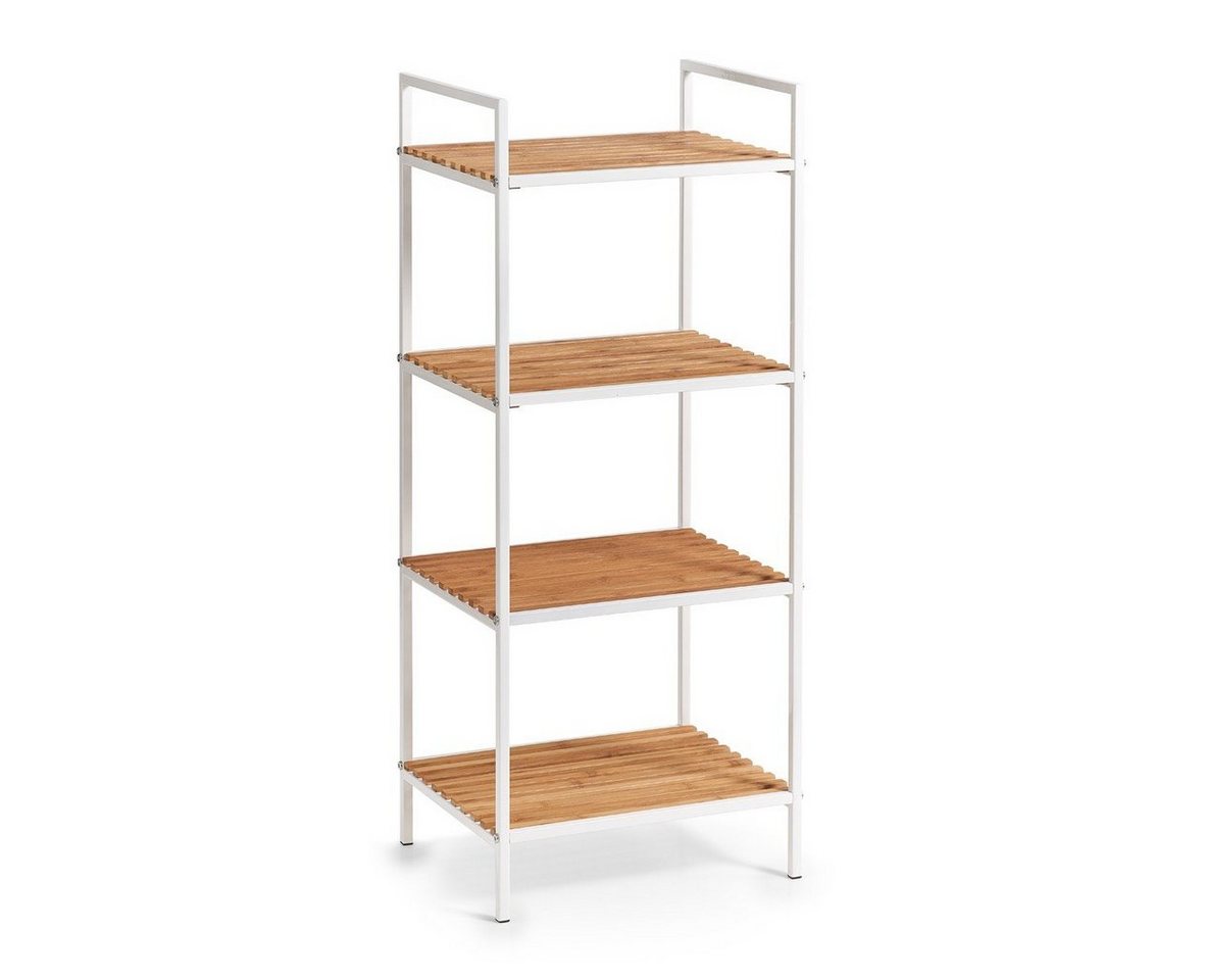Zeller Present Badregal zeller Standregal mit 4 Böden LBH 39x33x95 cm weiß Regal Bücherregal von Zeller Present