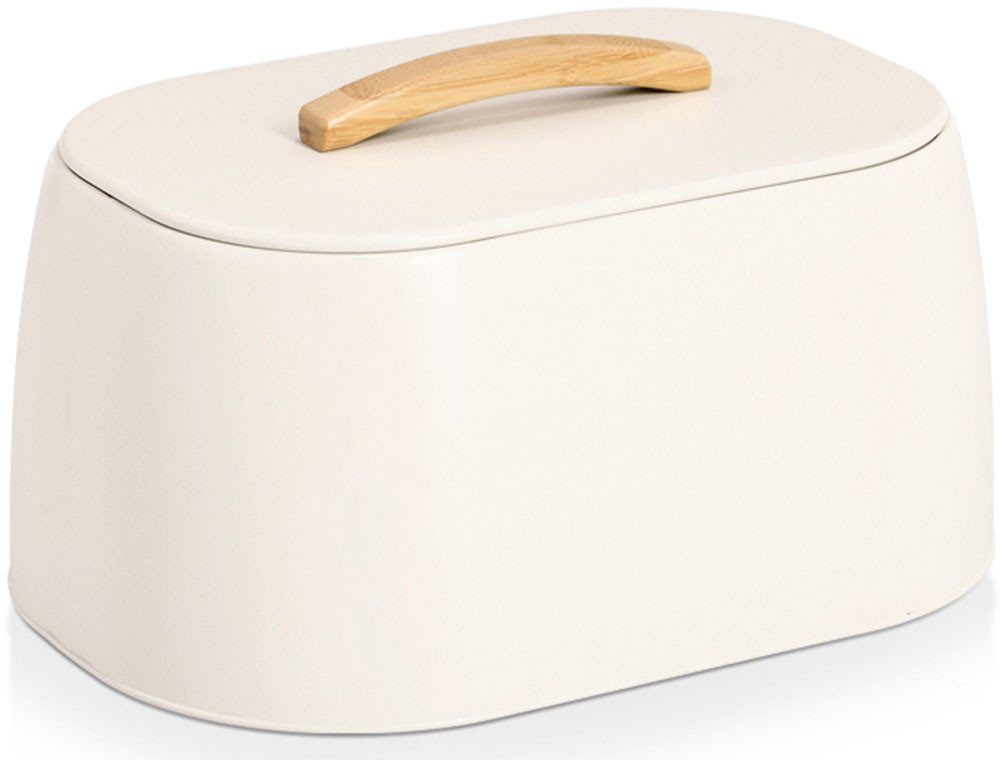 Zeller Present Brotkasten mit Gummibaumgriff, Holz, Metall, (1-tlg), pflegeleicht, langlebig von Zeller Present