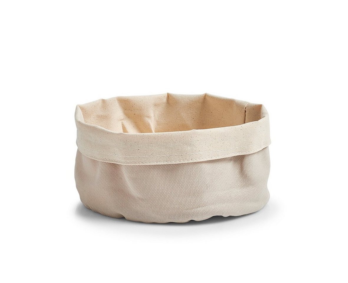 Zeller Present Brottasche Brotbeutel, Baumwolle, rund, Baumwolle, creme, Ø20 x 12 cm von Zeller Present