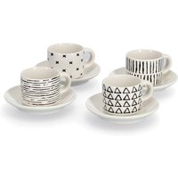 Zeller Present Espressotasse 8-teilig (4 Tassen/4 Untertassen) von Zeller Present