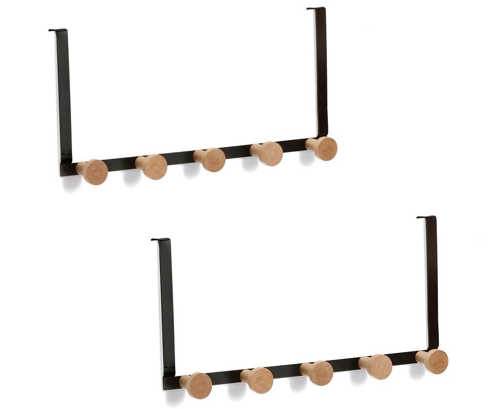 Zeller Present Garderobenleiste (Set, 2 St), Aus Holz und Metall gefertigt von Zeller Present