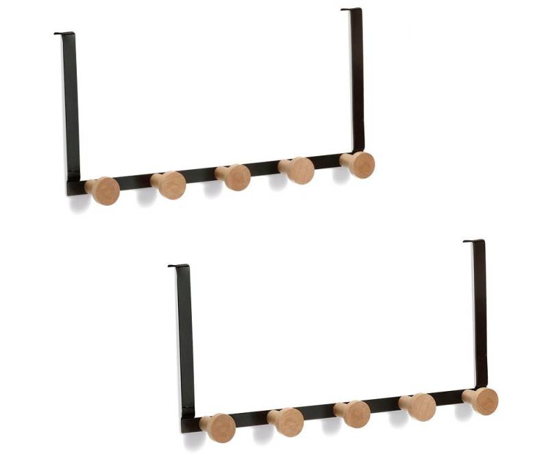 Zeller Present Garderobenleiste (Set, 2 St), Aus Holz und Metall gefertigt von Zeller Present