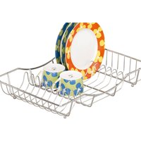 Zeller Present Geschirrständer für bis zu 18 Teller geeignet, aus verchromtem Metall von Zeller Present