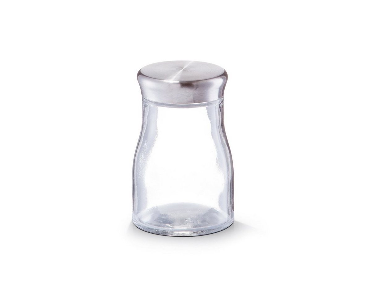 Zeller Present Gewürzbehälter Gewürzglas m.Edelstahldeckel, Kalk-Natron-Glas/Edelstahl 201/PE, Kalk-Natron-Glas/Edelstahl 201/PE, 140 ml, Ø6 x 9,5 cm von Zeller Present