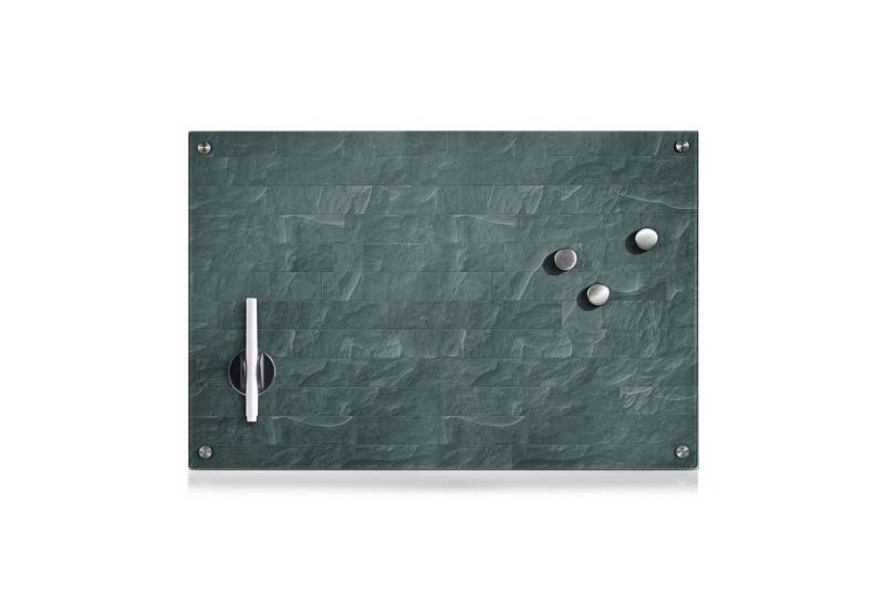 Zeller Present Memoboard beschreibbare Magnettafel magnetische Wandtafel Schreibtafel, inklusive: 3 Magnete, Stift und Stiftehalter-Kombi von Zeller Present