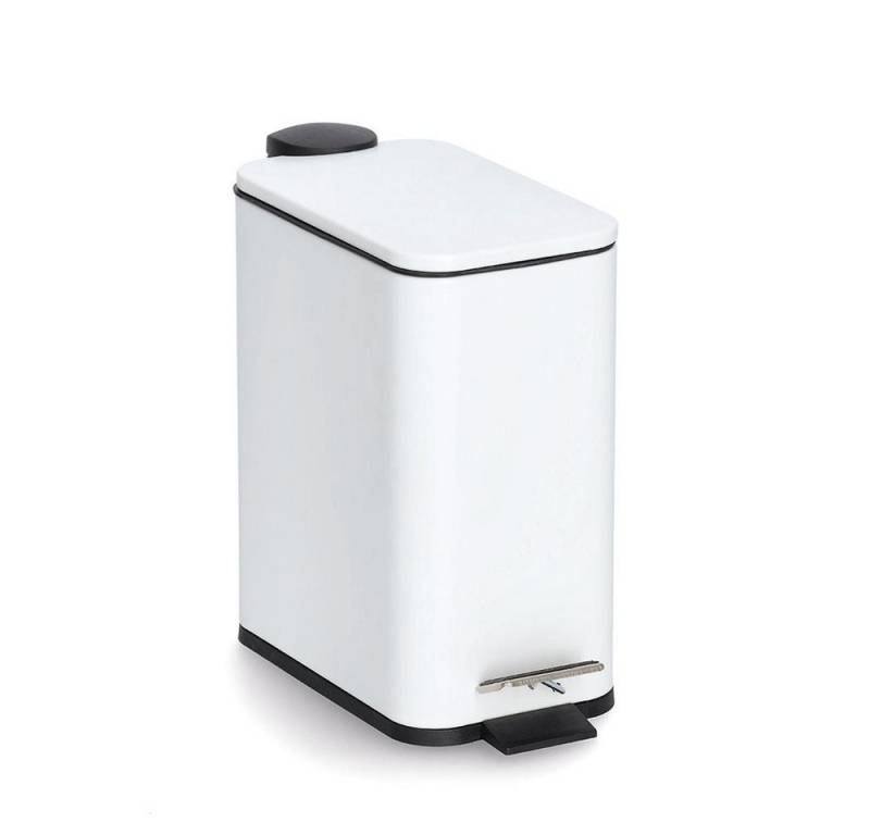 Zeller Present Mülleimer Treteimer m. Soft Close, 5 ltr, Metall/Kunsststoff von Zeller Present