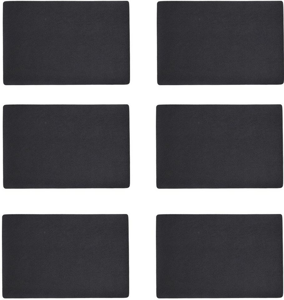 Zeller Present Platzset, (Set, 6-St), Kunstleder, metallic, 30x45 cm von Zeller Present