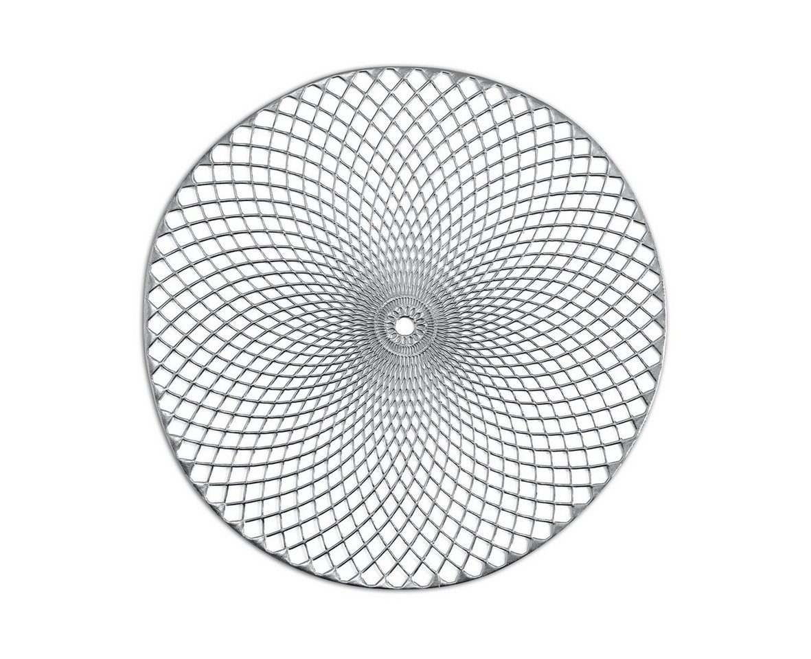 Zeller Present Platzset Mandala, (1-St), Kunststoff, silber, Ø38 cm (1 Stück) von Zeller Present