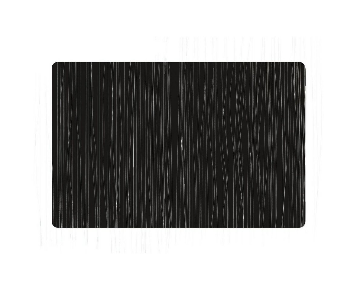 Platzset, Metallic, Zeller Present, (1-St), Kunststoff, schwarz, 43,5 x 28,5 cm (1 Stück) von Zeller Present