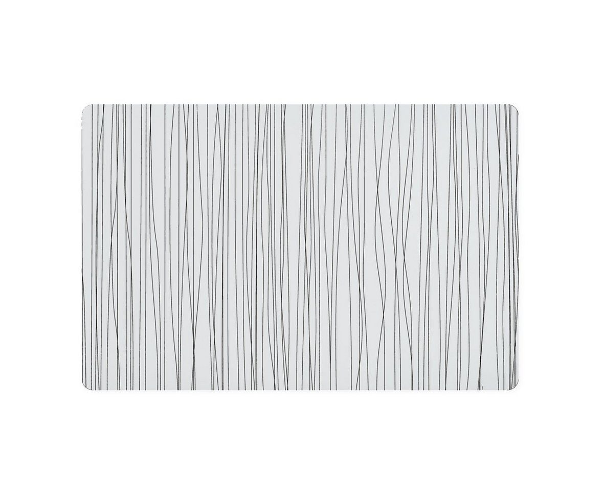 Platzset, Metallic, Zeller Present, (1-St), Kunststoff, weiß, 43,5 x 28,5 cm (1 Stück) von Zeller Present