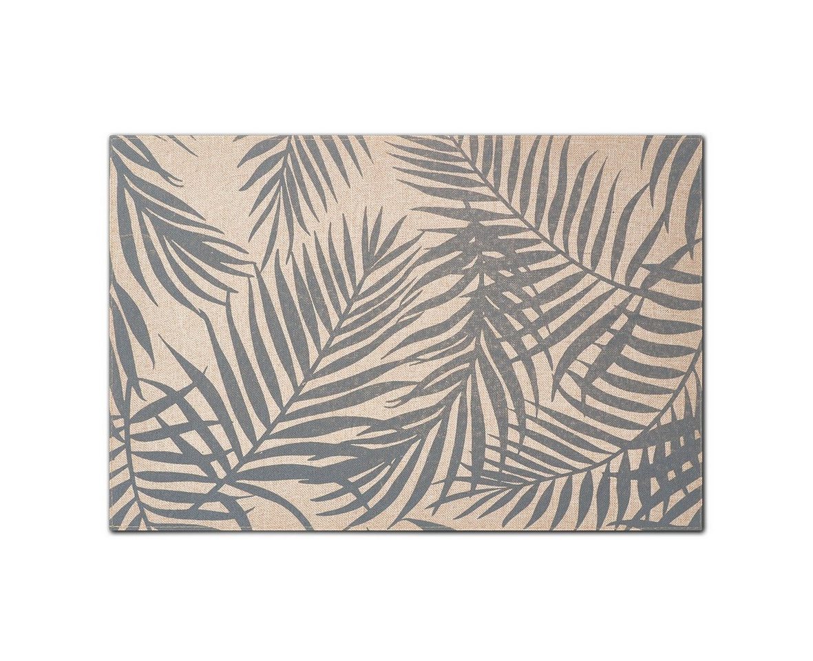Zeller Present Platzset Palme, (1-St), Polyleinen, grau, 45 x 30 cm (1 Stück) von Zeller Present