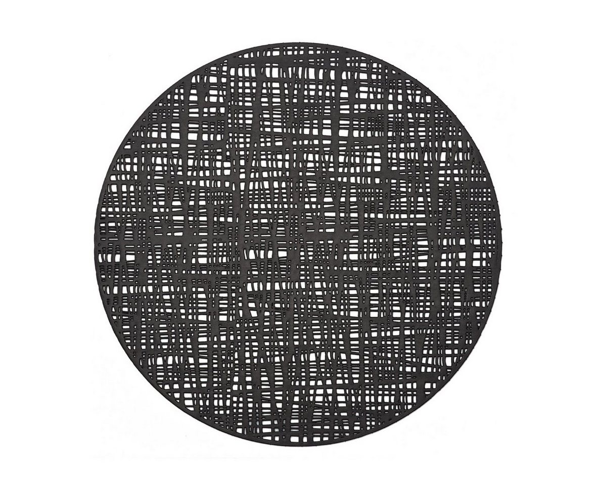 Platzset, Scribble, Zeller Present, (1-St), Kunststoff, schwarz, Ø38 cm (1 Stück) von Zeller Present
