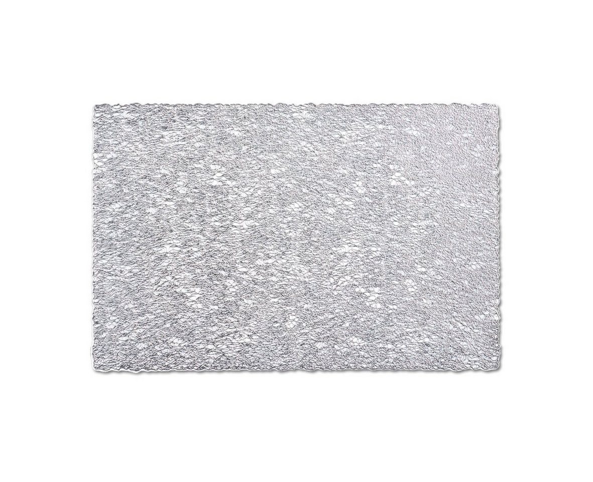 Zeller Present Platzset Weave, (1-St), Kunststoff, silber, 45 x 30 cm (1 Stück) von Zeller Present
