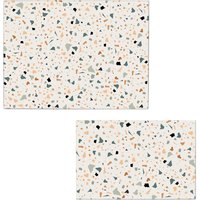 Zeller Present Schneidebrett "Terrazzo" extra Halt dank Silikon Füße, 2-teilig, 30x20 cm von Zeller Present