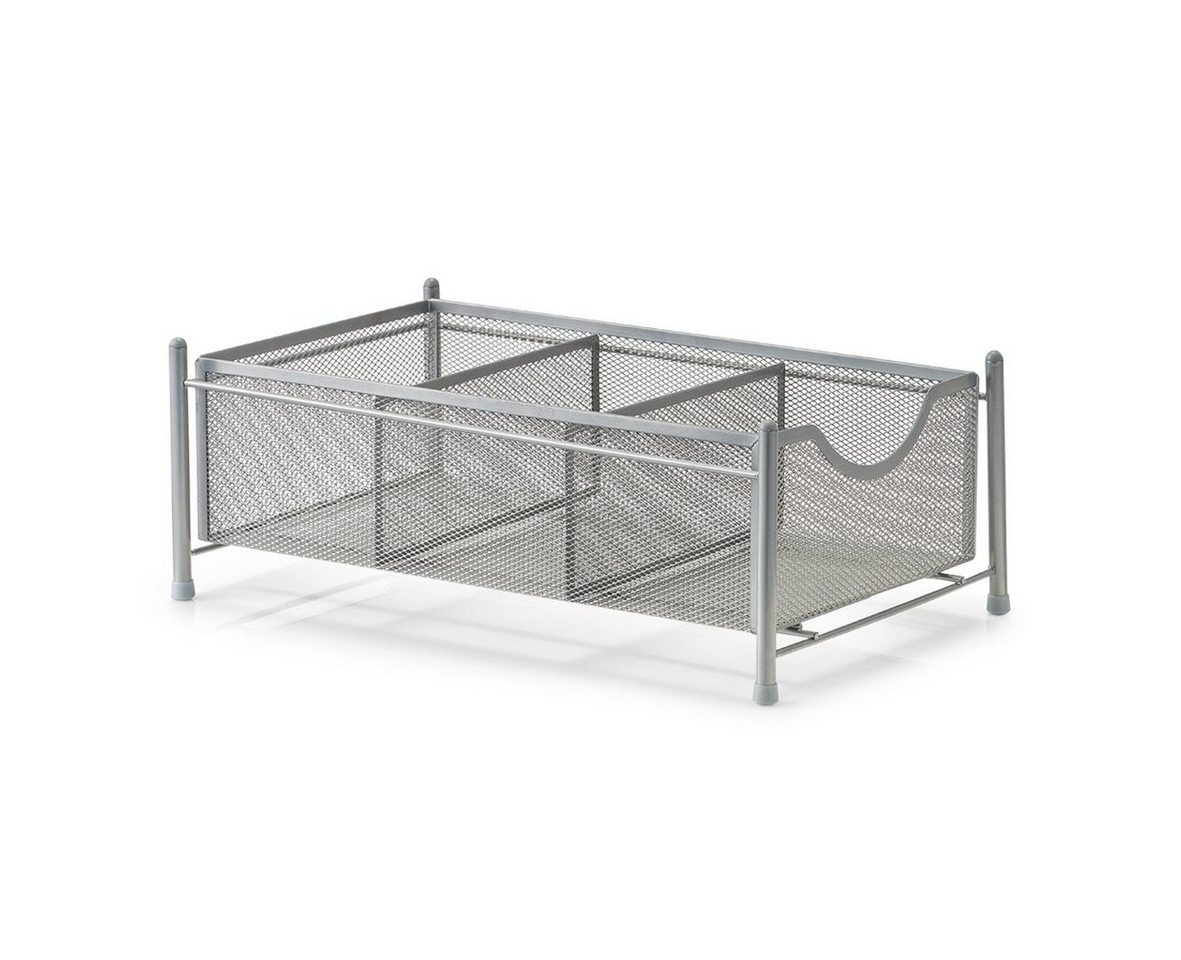 Zeller Present Schrankeinsatz Universal-Organizer, Mesh, silber, Metall, 24,5 x 39,5 x 14,5 cm von Zeller Present