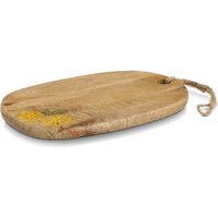 Zeller Present Servierbrett "Schneide-/Servierbrett "Lemon", Mangoholz" Zitronenmotiv, natürliches Material von Zeller Present