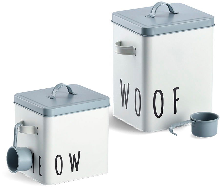 Zeller Present Vorratsdose Woof, Metall, (2-tlg), für Hundefutter von Zeller Present