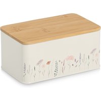 Zeller Present Vorratsdose "m. Bambusdeckel "Flowers"" 1 Stk. tlg. Moderne Materialkombination, 1650 ml von Zeller Present