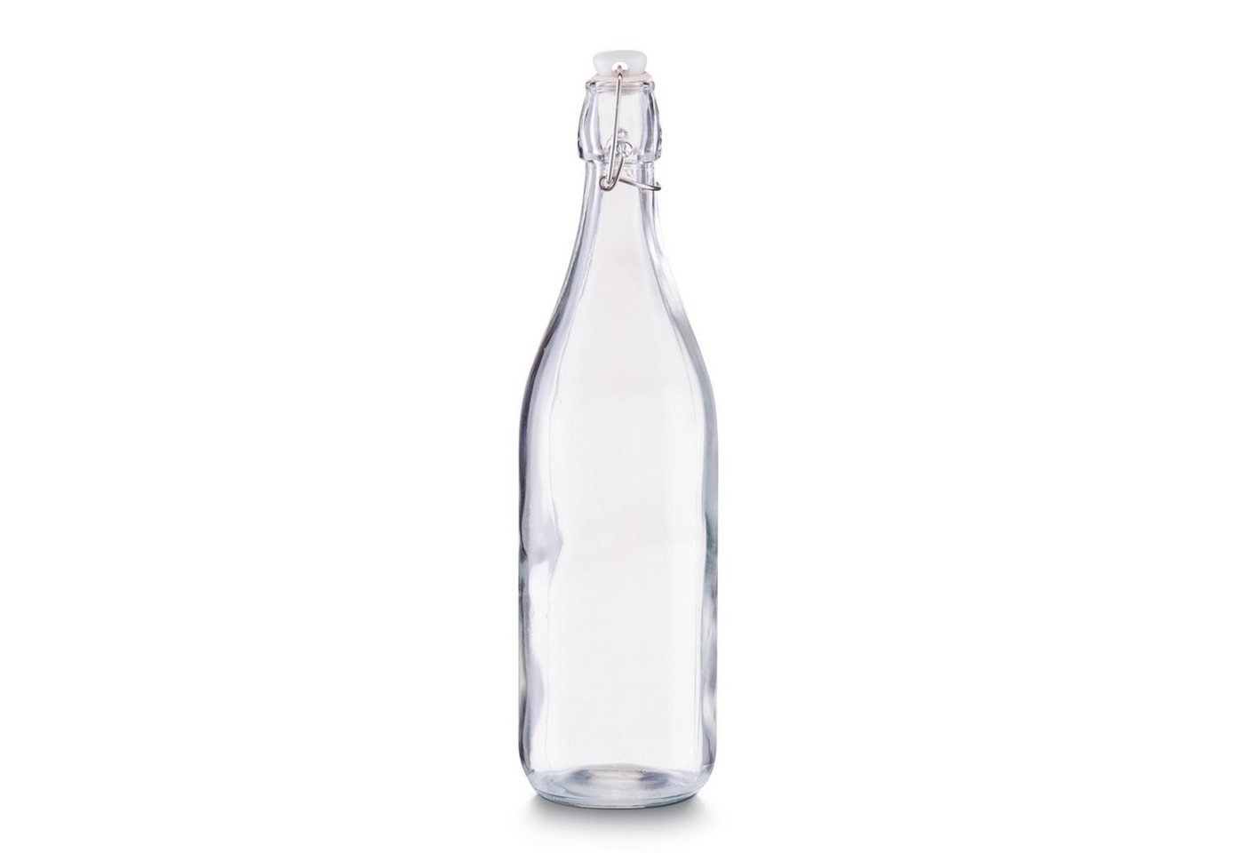 Zeller Present Vorratsglas Glasflasche mit Bügelverschluss 1000 ml, Glas, (1-tlg), zum Befüllen von Zeller Present