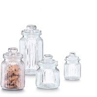 Zeller Present Vorratsglas "Nostalgie" 4 Stk. tlg. nostalgisches Design von Zeller Present