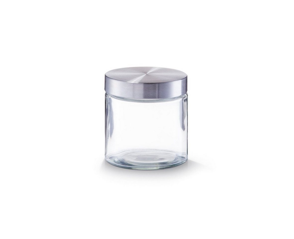Zeller Present Vorratsglas Vorratsglas m. Edelstahldeckel, Glas/Edelstahl, 750 ml, Glas/Edelstahl, transparent, Ø11 x 12 cm von Zeller Present