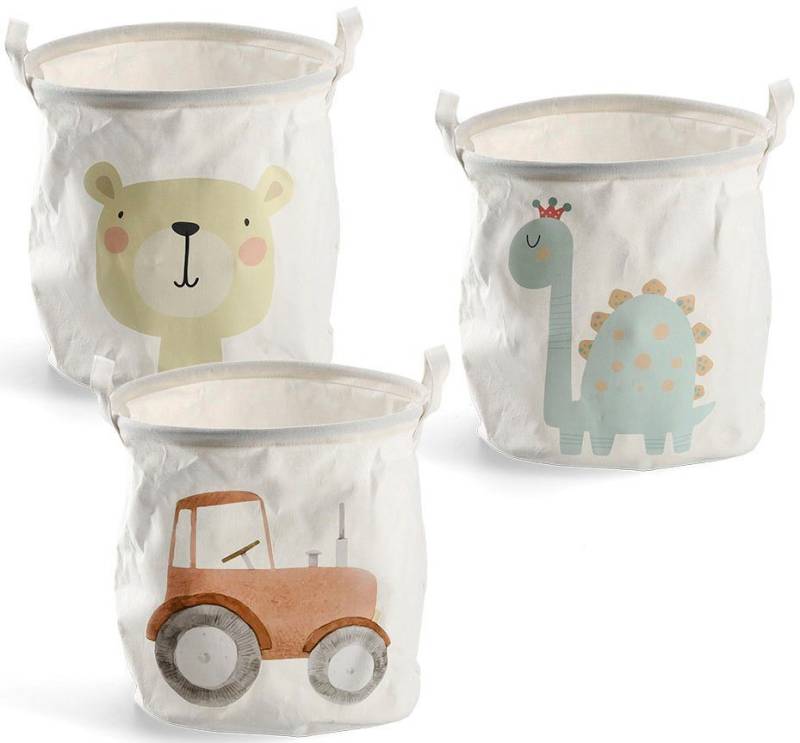 Zeller Present Wäschesack Kids (3 St), Modernes Design fürs Kinderzimmer von Zeller Present
