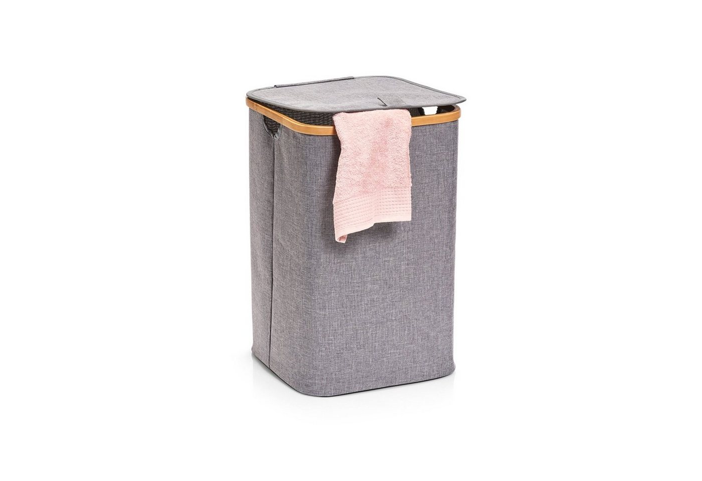 Zeller Present Wäschesack Wäschesammler Polyester Grau (Stück, 1 St., 1 Wäschesammler), Wäschebox von Zeller Present